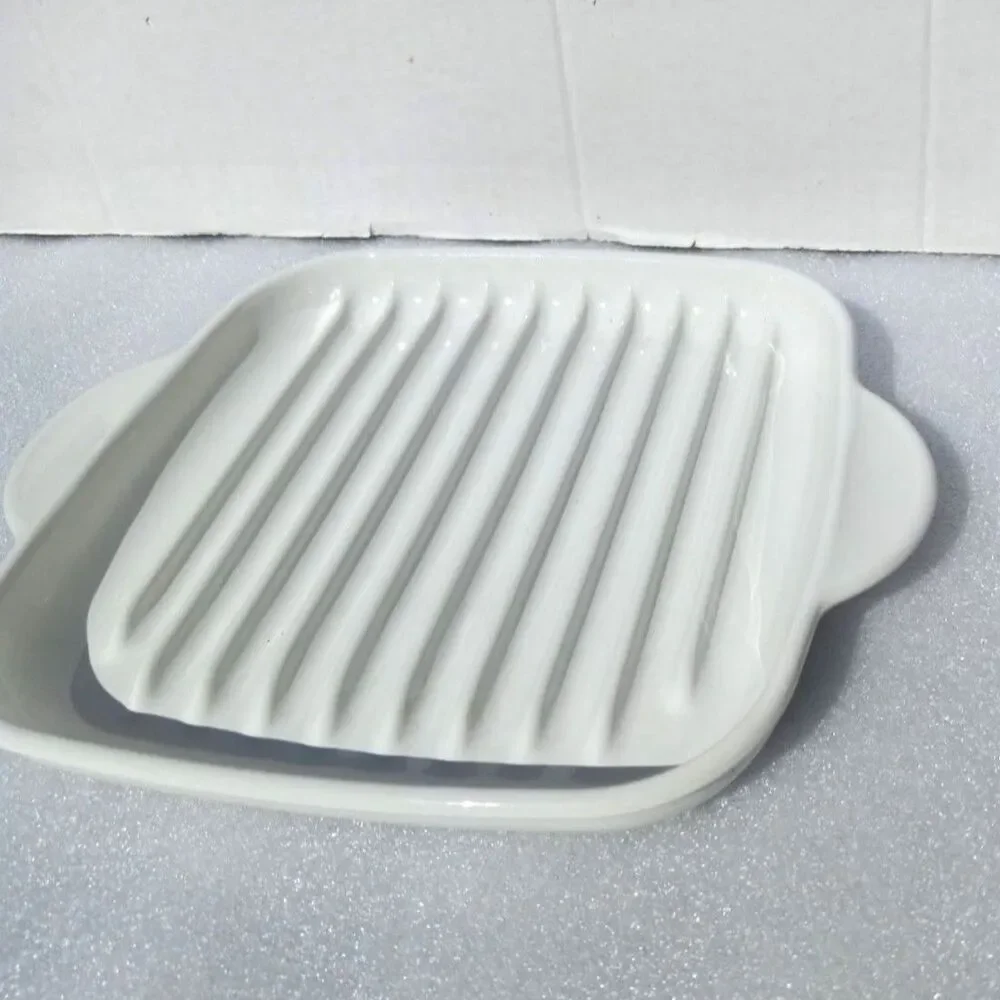 Vintage Corningware French White MR-3 Pyroceramic Oven Grill Rack Bacon Rack